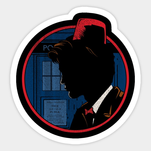 Doctor tracy 11 Sticker by FOUREYEDESIGN